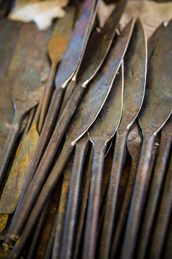 spears from traditional zulu shields