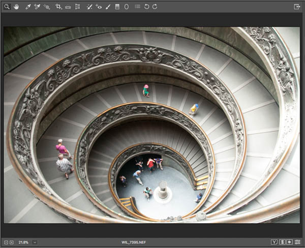 Before adjustment gradient in raw vatican staircase