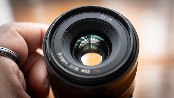 wide aperture shown on lens