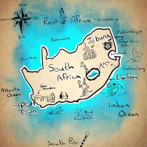 South_Africa map drawing