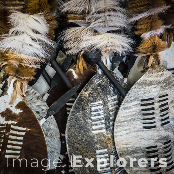 Traditional zulu shields